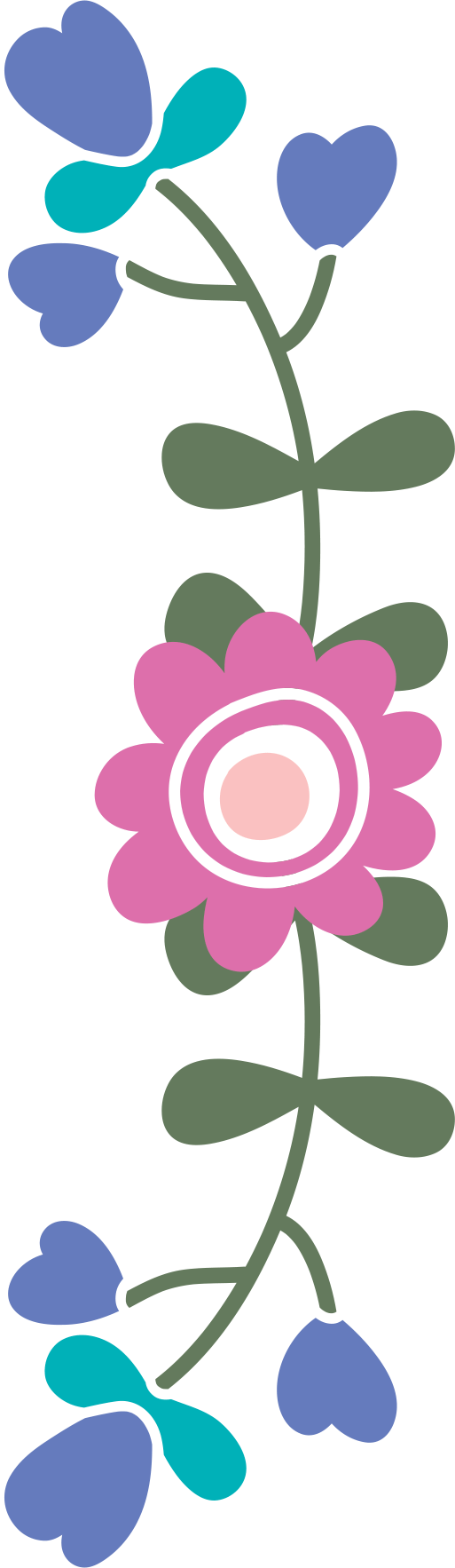 Vine Clipart (513x1766), Png Download