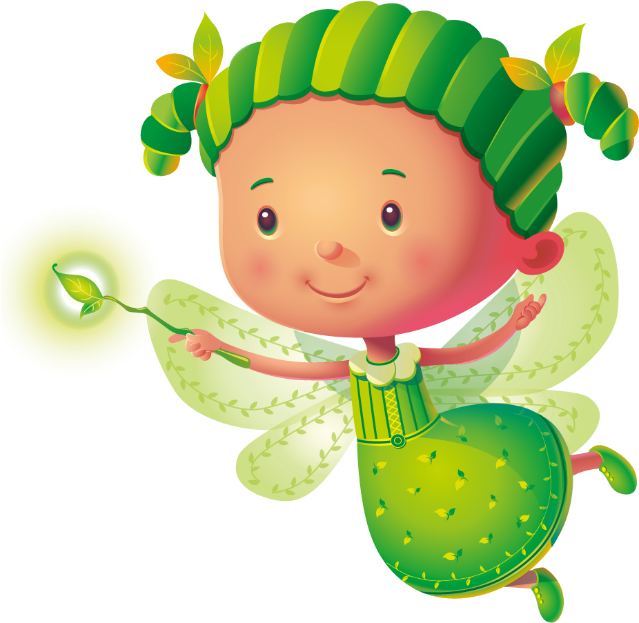 Groovy Green Fairy Is The Plant Savior Clipart (1000x1333), Png Download