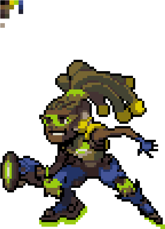 Lucio Pixel Spray Google Search Overwatch Pixel Sprays Clipart (592x816), Png Download