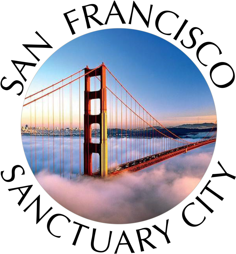 Sfiaf Sanctuary City Logo San Francisco International Clipart (1000x849), Png Download