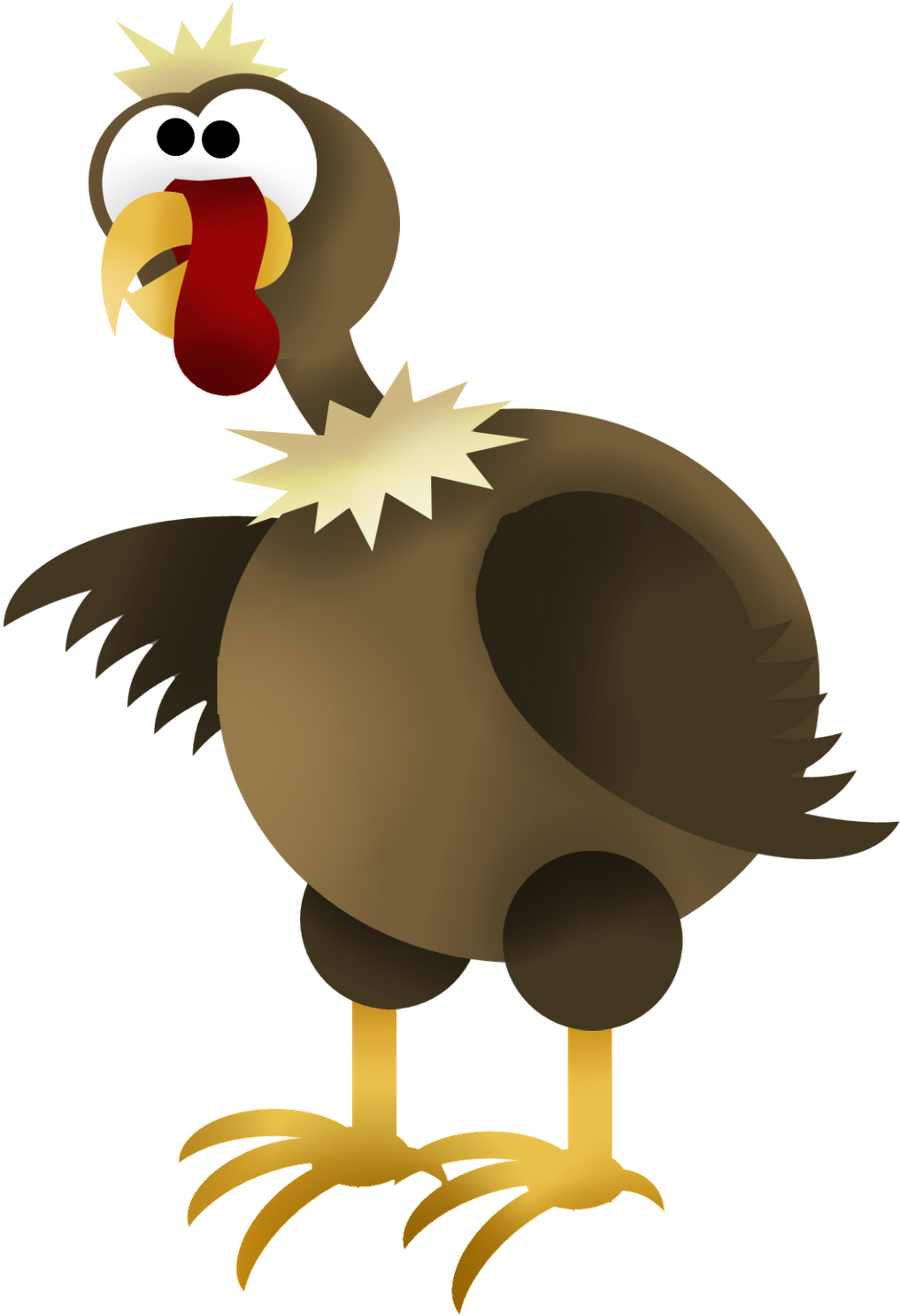 Here's The Plucked Turkey Clipart (1067x1600), Png Download
