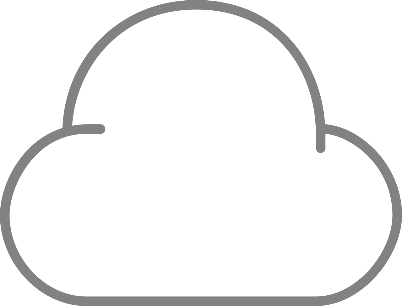 Line Style Icons Cloud Clipart (1280x975), Png Download