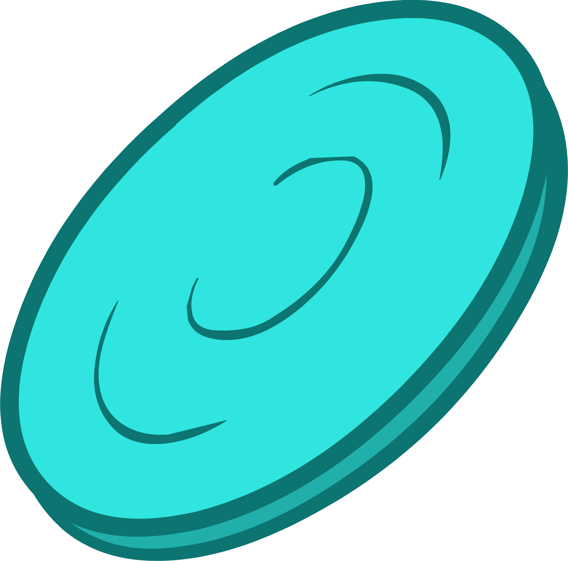 Throwing Disc Clipart (1912x1890), Png Download