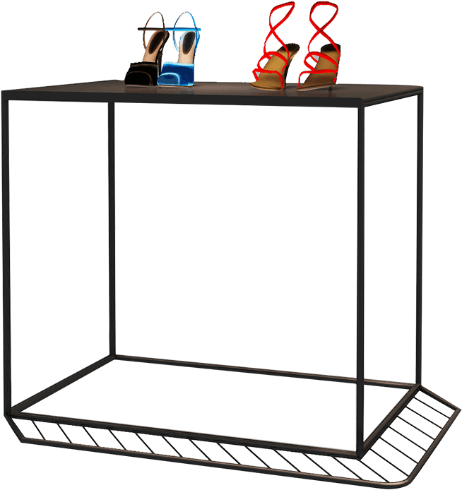 Shelf Shoe Store Shoe Rack Display Iron Showcase Bags Clipart (800x800), Png Download