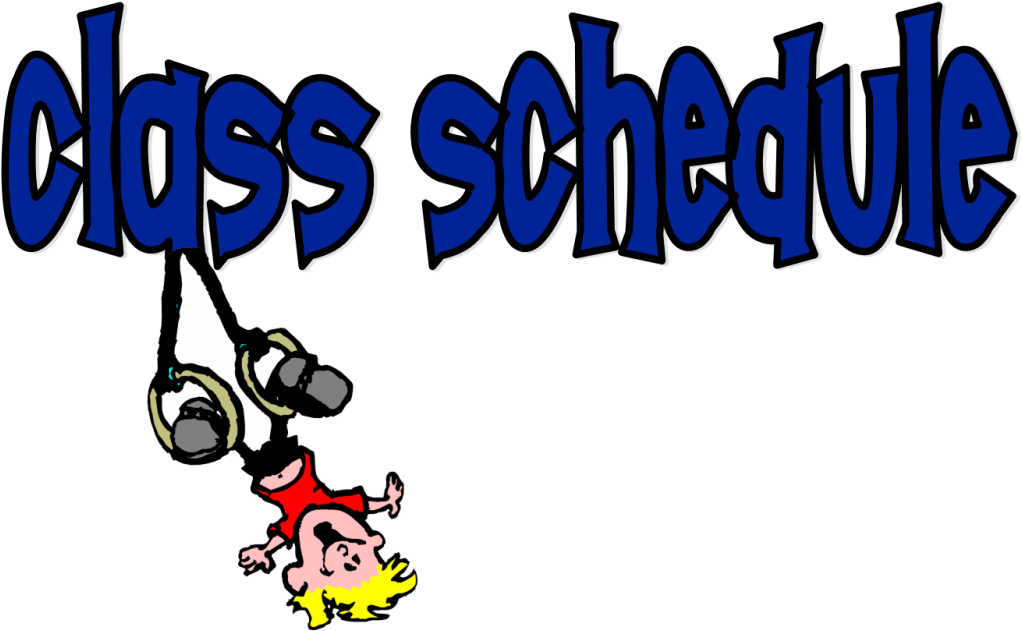 Class Schedule Blue Clipart (1024x637), Png Download