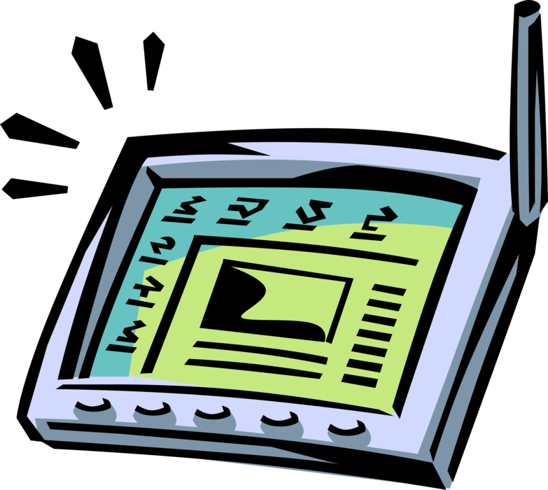 Computer With Stylus Pen Clipart (783x700), Png Download