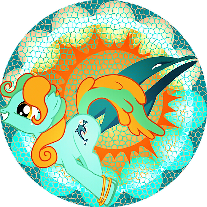 Mylittlepony Pony Nfl Miamidolphins Dolphins Clipart (698x698), Png Download