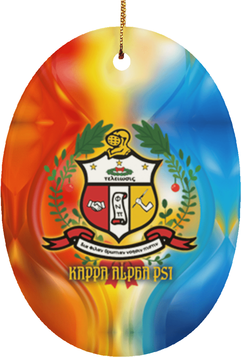 Kappa Alpha Psi Oval Ornament Clipart (1155x1155), Png Download