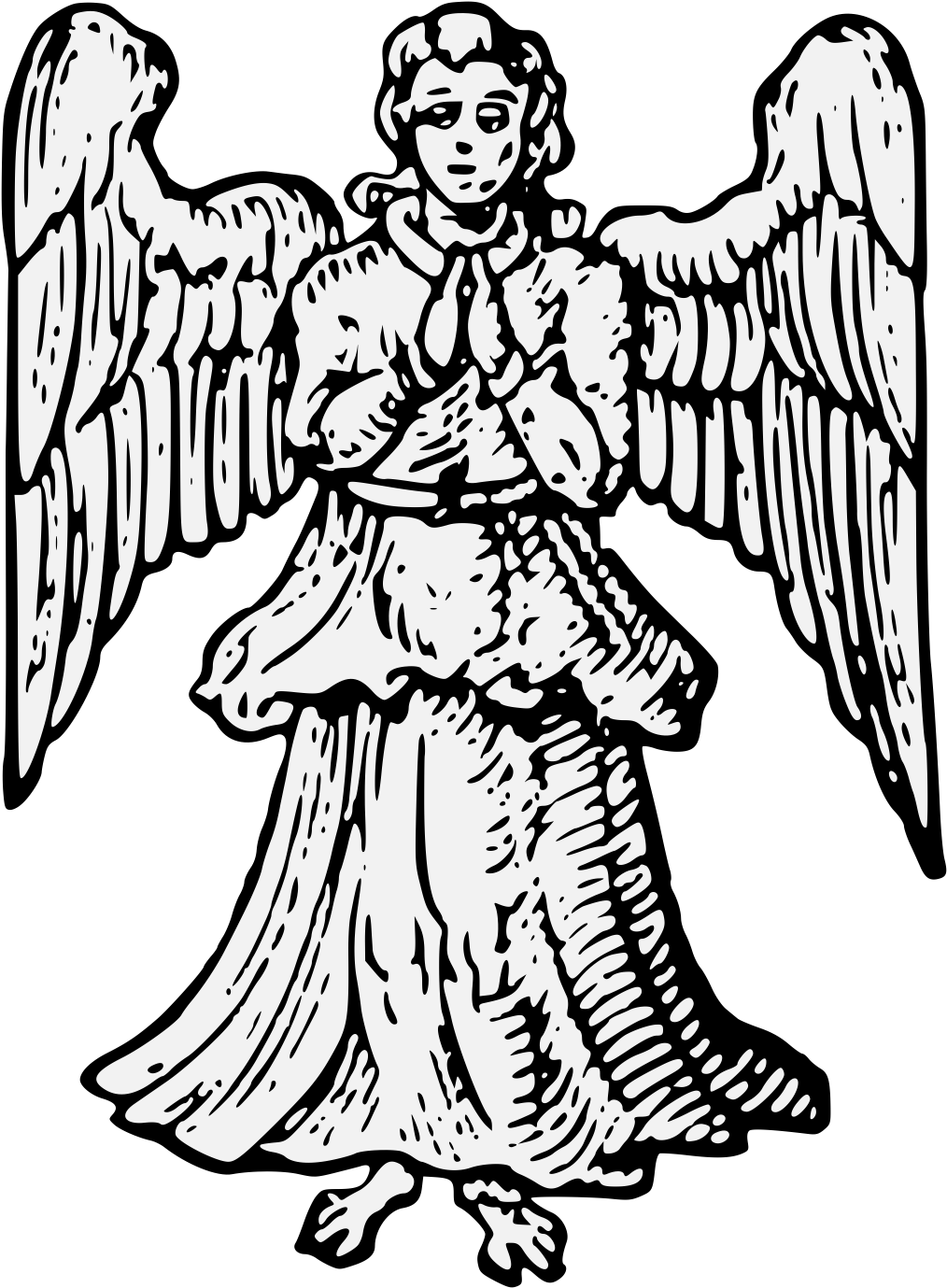 Angel Clipart (1065x1392), Png Download