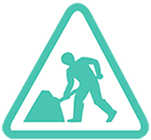 Emergency Works At The Junction Of Portsmouth Road Clipart (600x556), Png Download