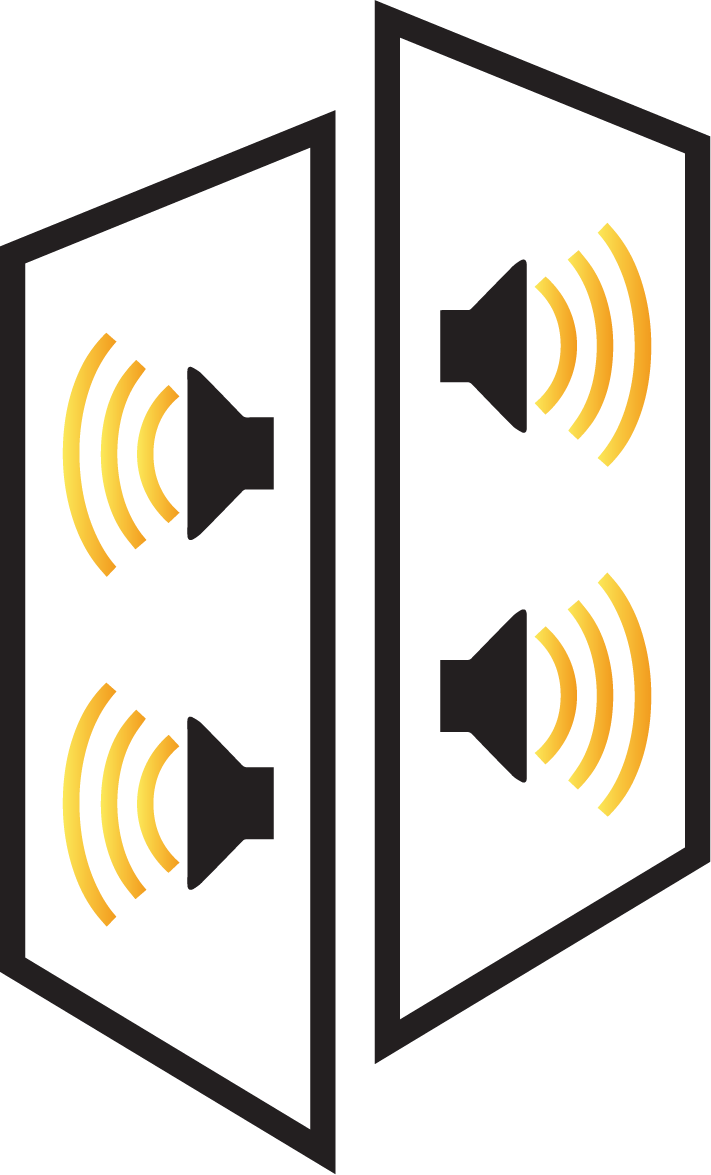 2 Way Rear Speakers Clipart (711x1175), Png Download