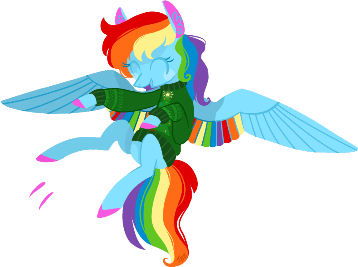 Jellybeanbullet, Christmas, Clothes, Eyes Closed, Flying, Clipart (1280x906), Png Download