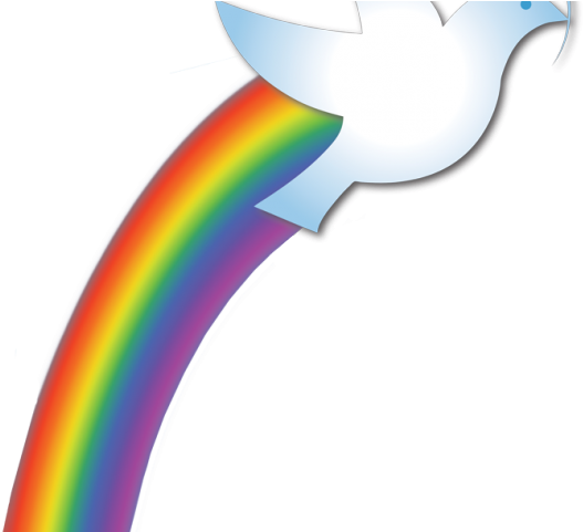 Dove Clipart Rainbow - Png Download (640x480), Png Download