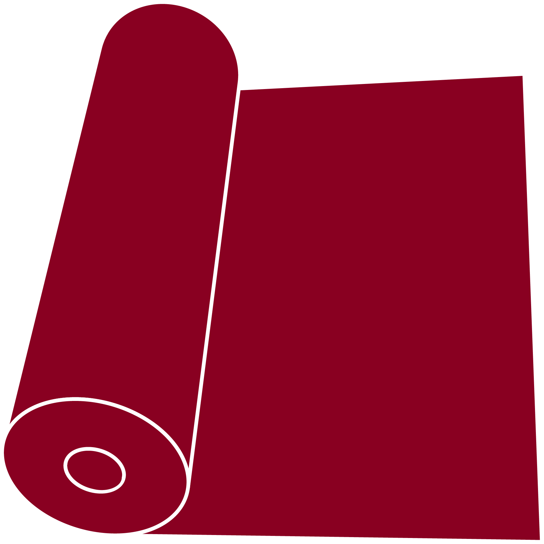 Burgundy 15" Roll Clipart (1814x1814), Png Download