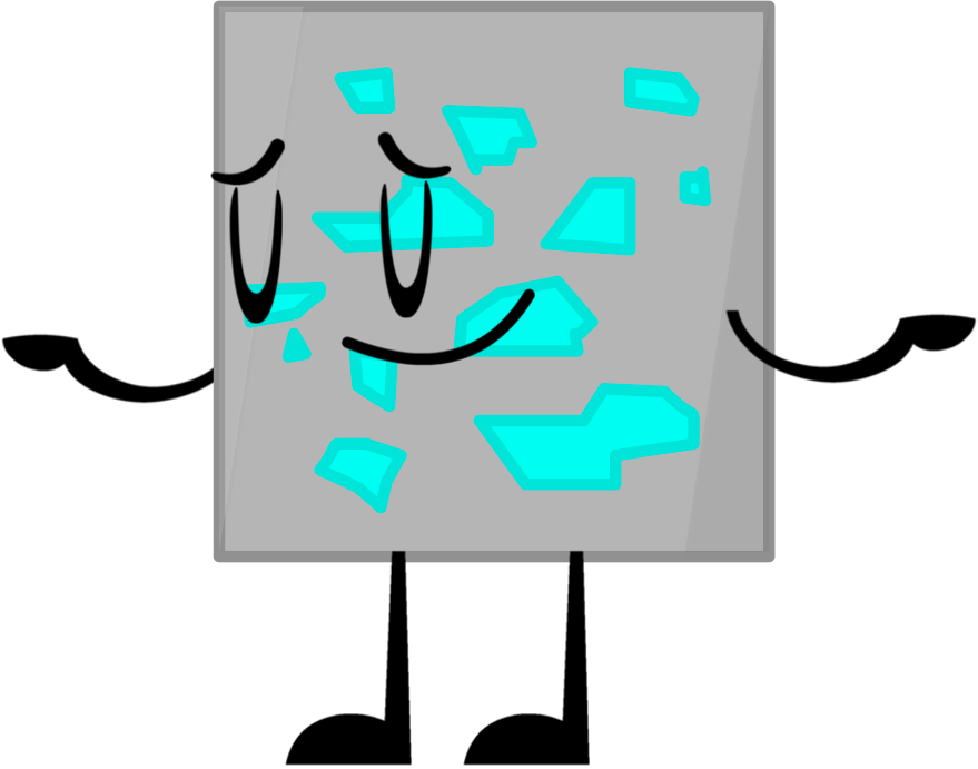 Diamond Ore Clipart (879x691), Png Download