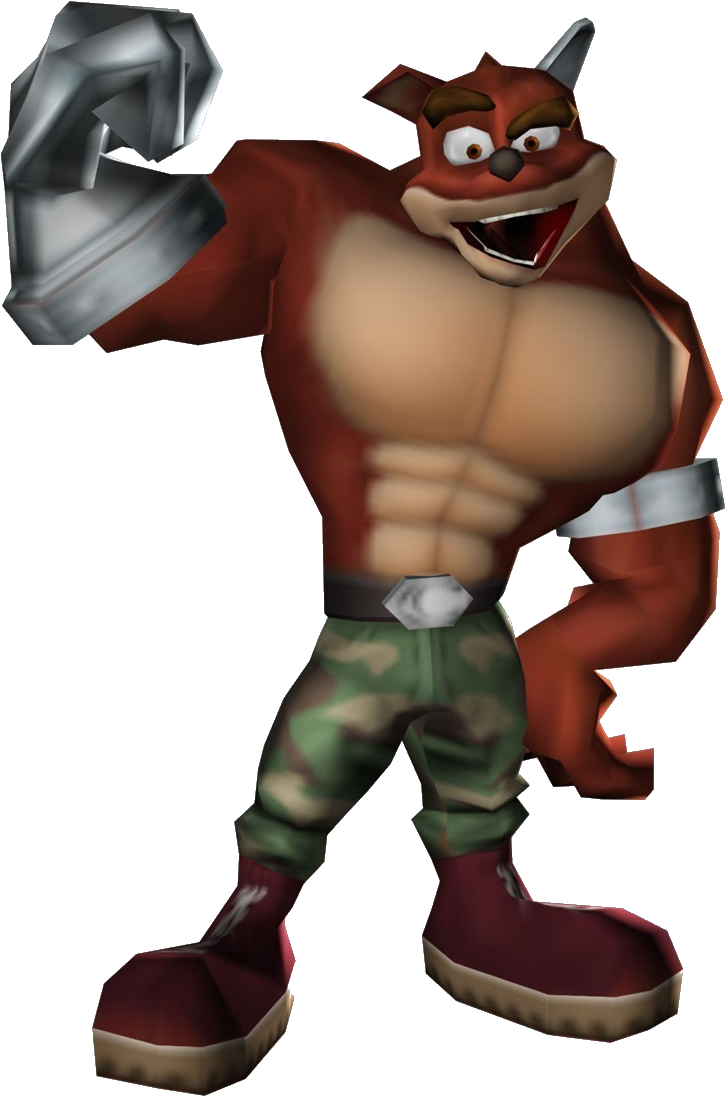 Crash Bandicoot Clipart Crash Tag Team Racing - Png Download (734x1101), Png Download