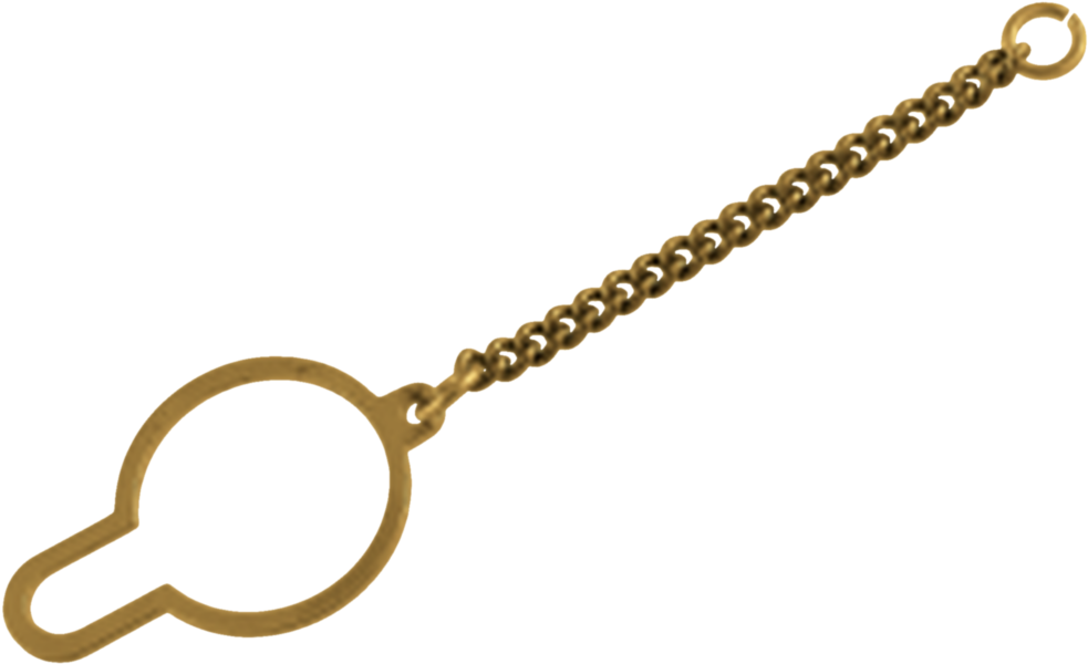 Safety Chain 585/- Yellow Gold Clipart (1000x1000), Png Download