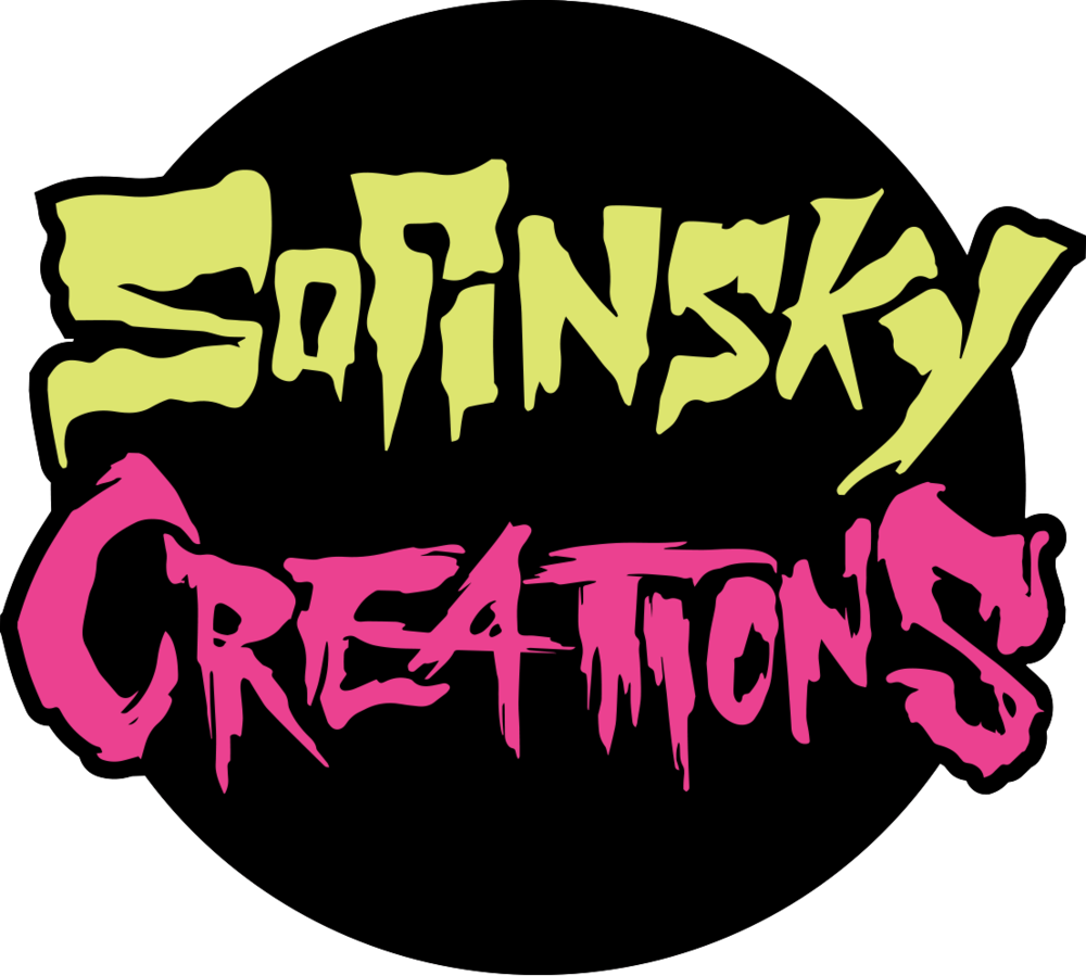 New Painting, Three Icky Moon Sopinsky Creations Clipart (1000x899), Png Download