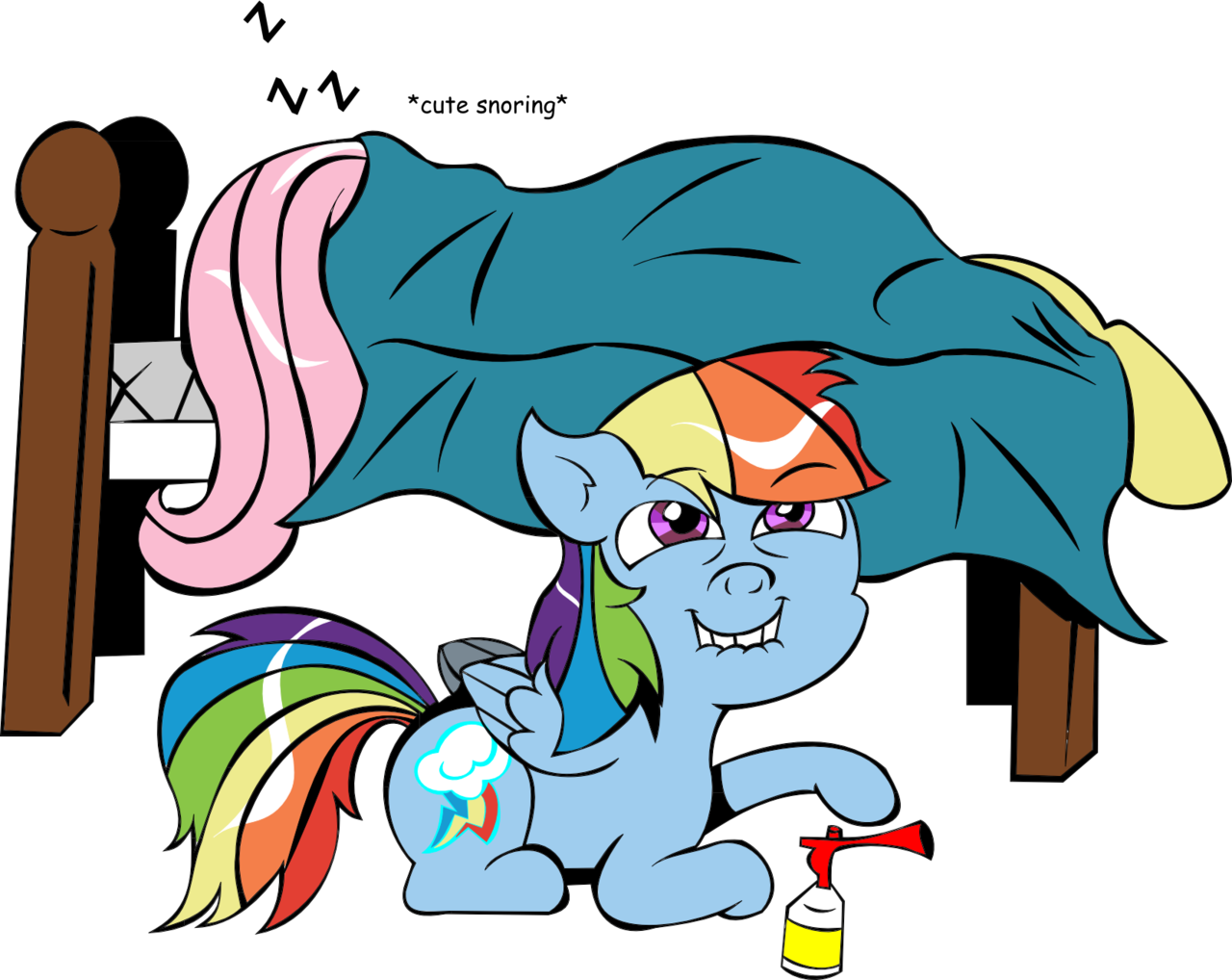Airhorn Artist Lordcurly Fluttershy Grin Incoming Clipart (1280x1018), Png Download