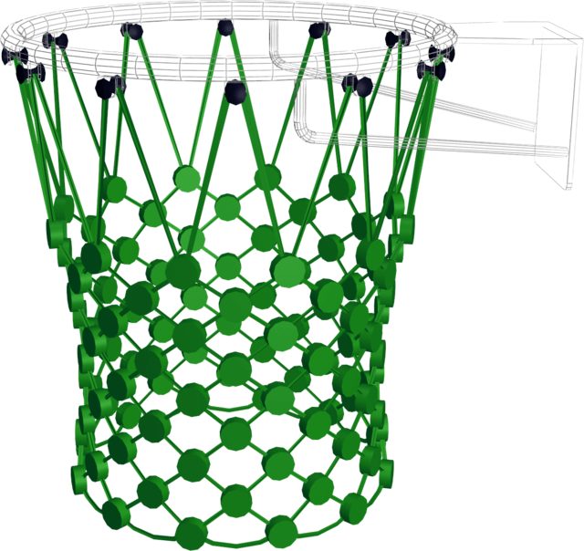 Reinforced Basketball Net Clipart (640x604), Png Download