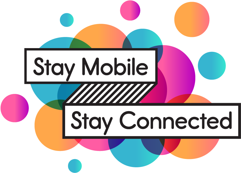 Stay Mobile Stay Connected Clipart (935x711), Png Download