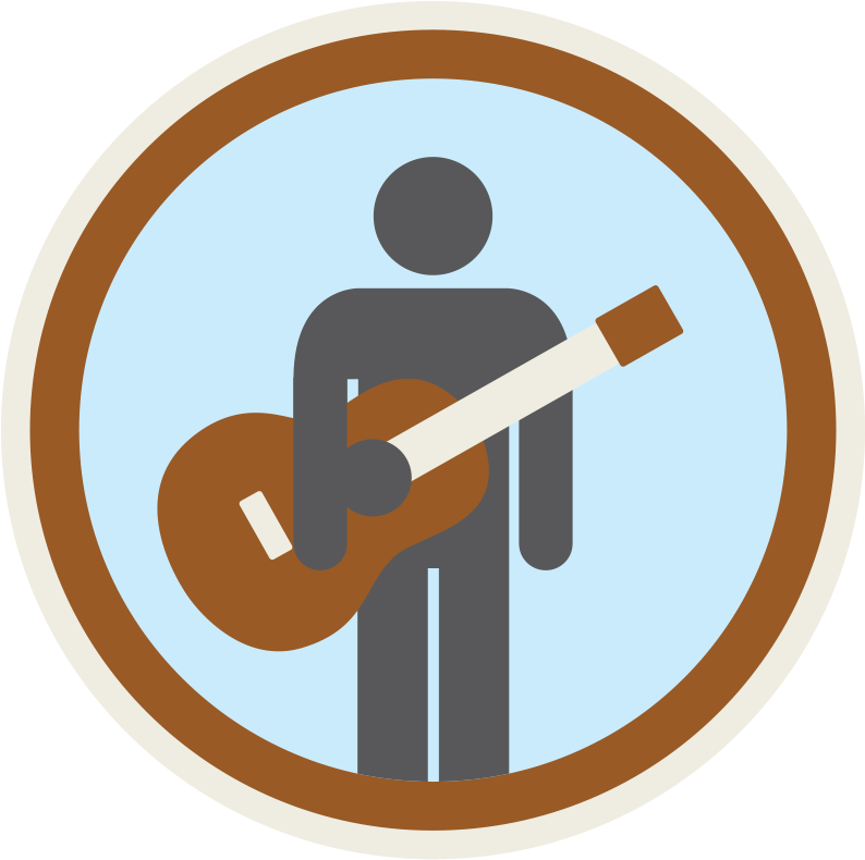 Guitar Badge Clipart (800x800), Png Download