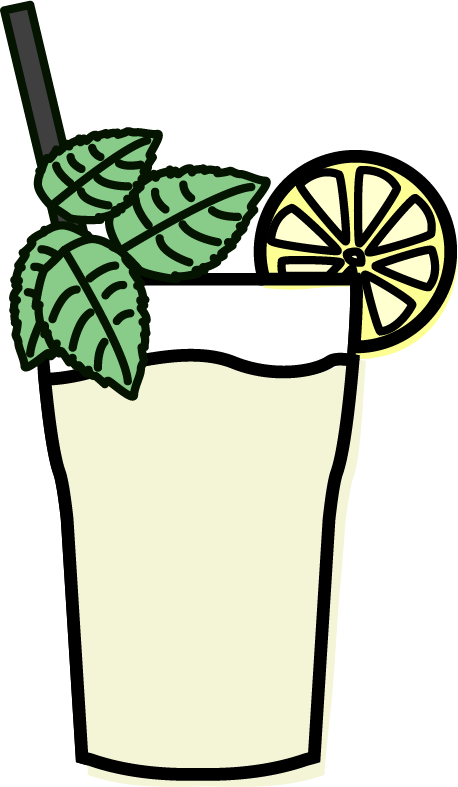 Mojito Sorbet Clipart (458x787), Png Download