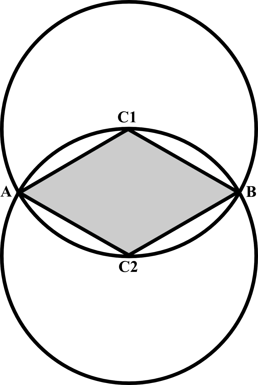 Each Passes Through The Center Of The Other Clipart (1073x1600), Png Download