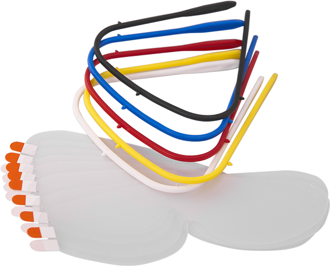 05td0204, Clear Vision Frame Mixed Colours Clipart (800x800), Png Download