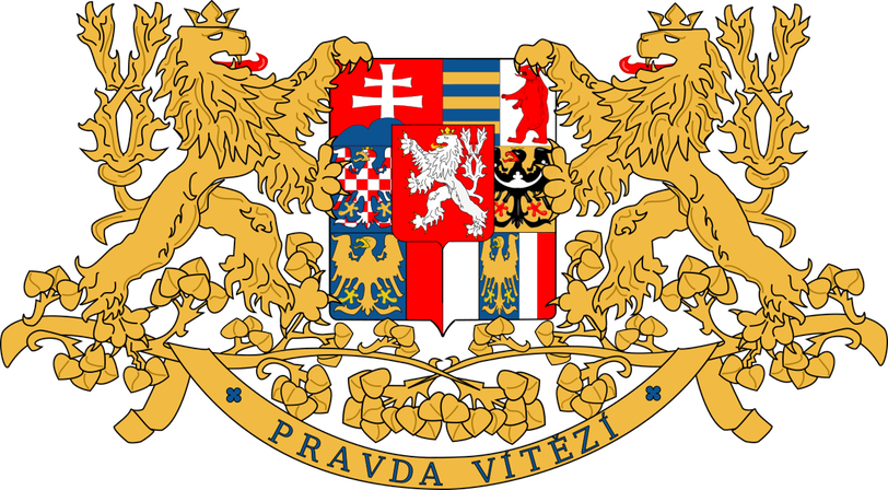 Greater Coat Of Arms Of Czechoslovakia Clipart (812x448), Png Download
