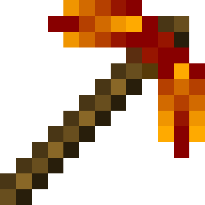 Fire Pickaxe Clipart (807x806), Png Download