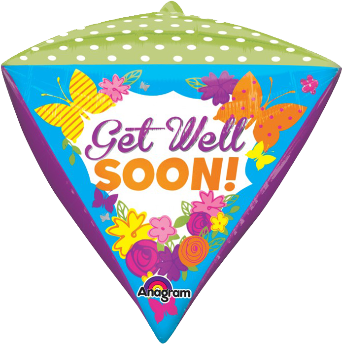 Get Well Soon Garden Balloon Clipart (700x700), Png Download