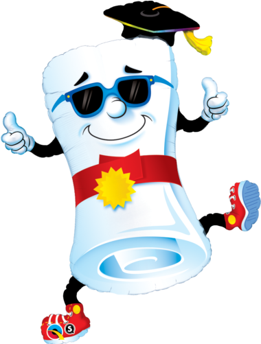 Mr Diploma Large Foil Balloon 1pc Clipart (501x658), Png Download