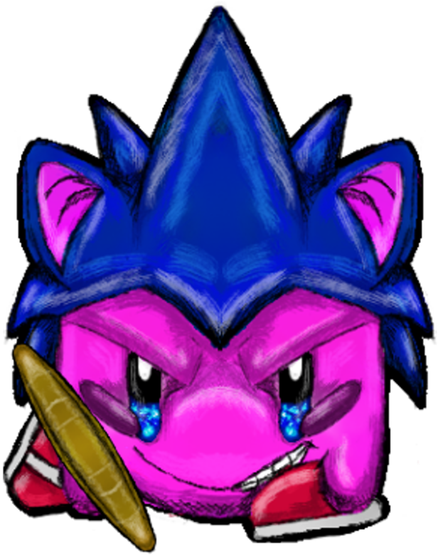 Sonic Kirby Clipart (632x1264), Png Download
