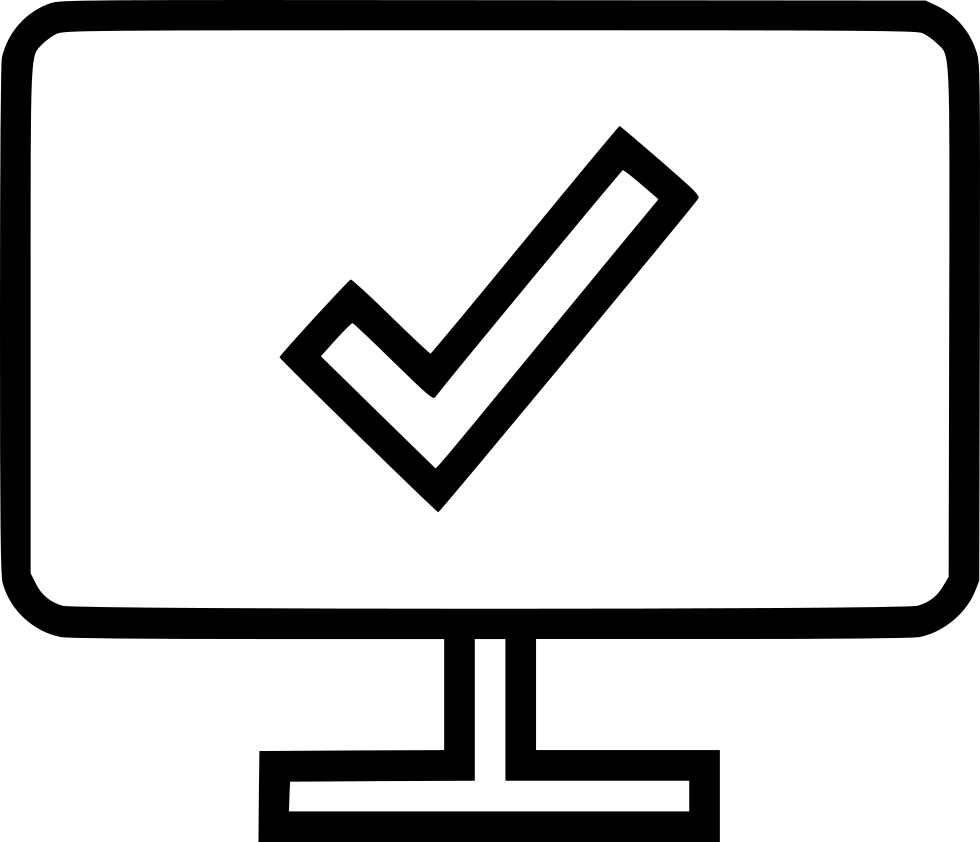 Ok Pc Check Mark Comments Clipart (980x842), Png Download