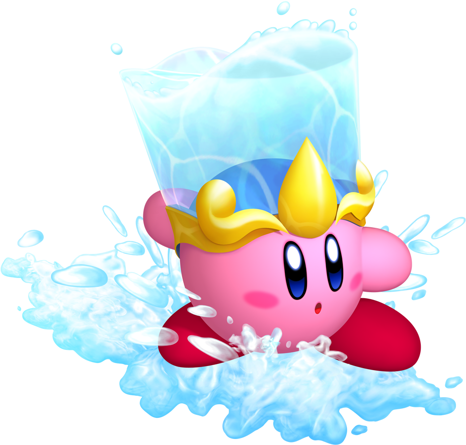 Kirby With A Bucket Of Water On His Head Clipart Full Size Clipart (2342259) PinClipart