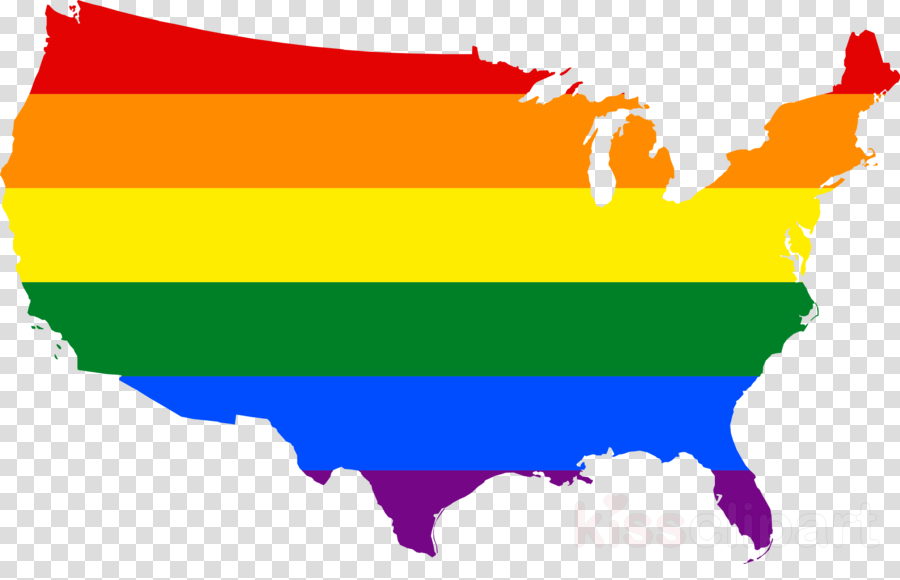 Lgbt United States Clipart United States Of America - Png Download (900x580), Png Download