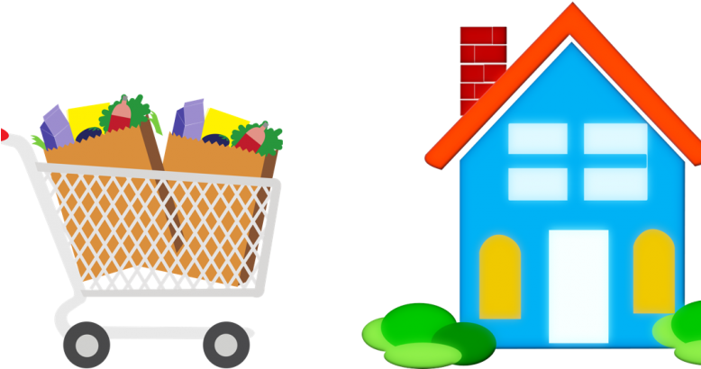 Png Housing And Food Two Sides Of The Clipart (777x437), Png Download