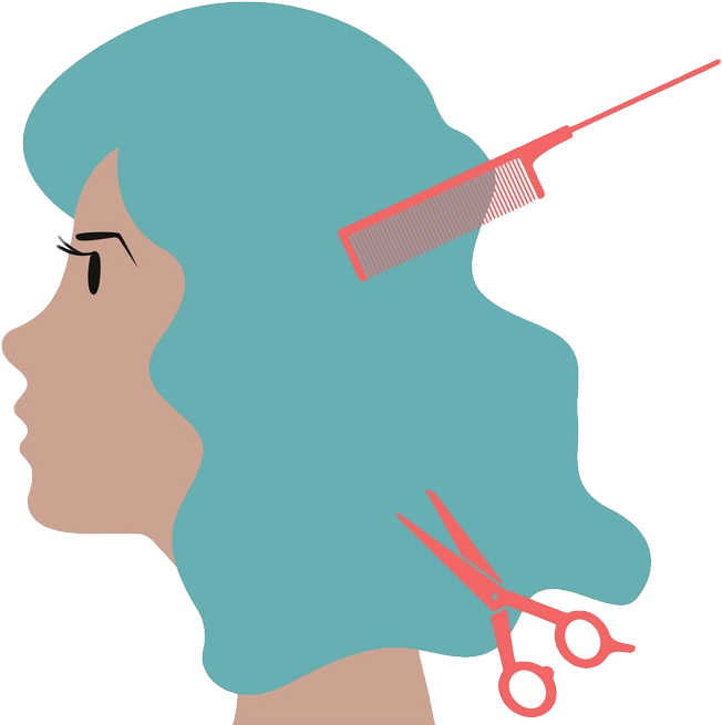 Hair Cutting And Styling Icon Clipart (749x705), Png Download