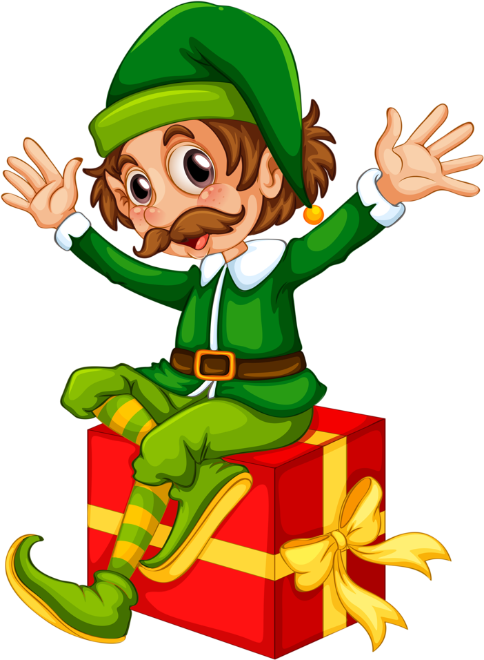 Christmas And New Year Christmas Elf Christmas Ornaments Clipart (594x800), Png Download