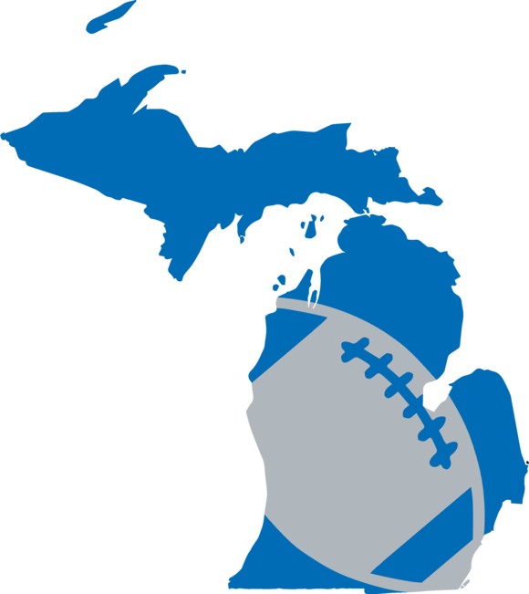 Detroit Football Design Clipart (580x651), Png Download