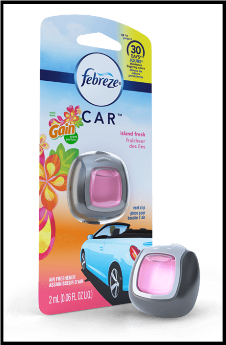 Febreze Gain Island Fresh Clipart (467x710), Png Download