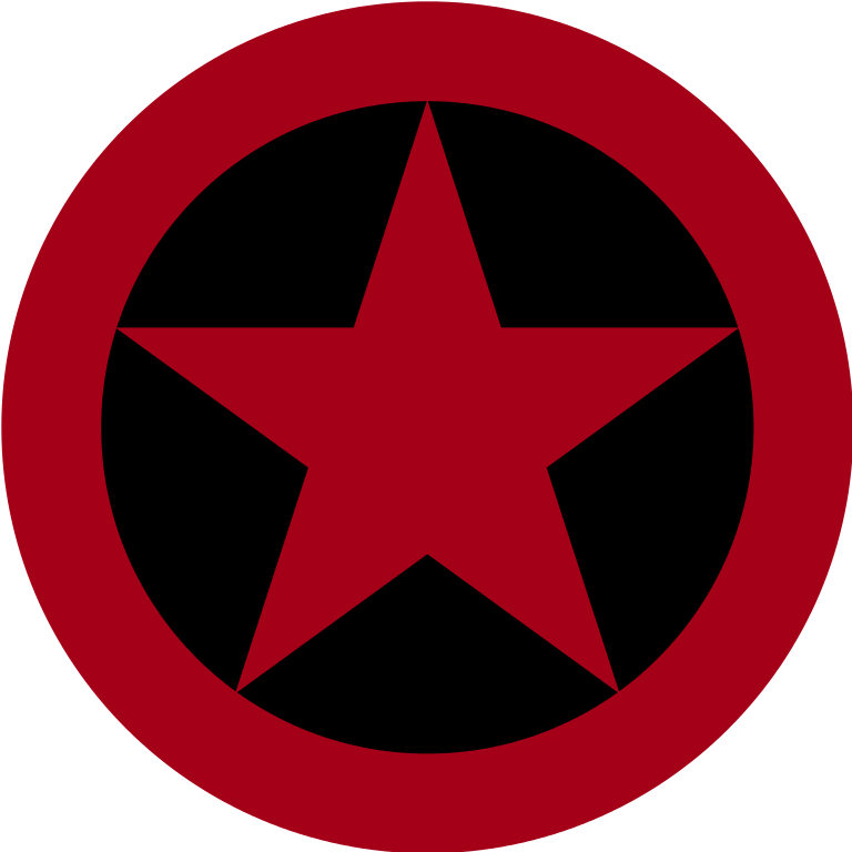 Roundel Of The Albanian Air Force 1960-91 Clipart (768x768), Png Download