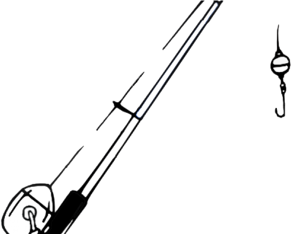 Fishing Pole Clipart Black And White - Png Download (640x480), Png Download