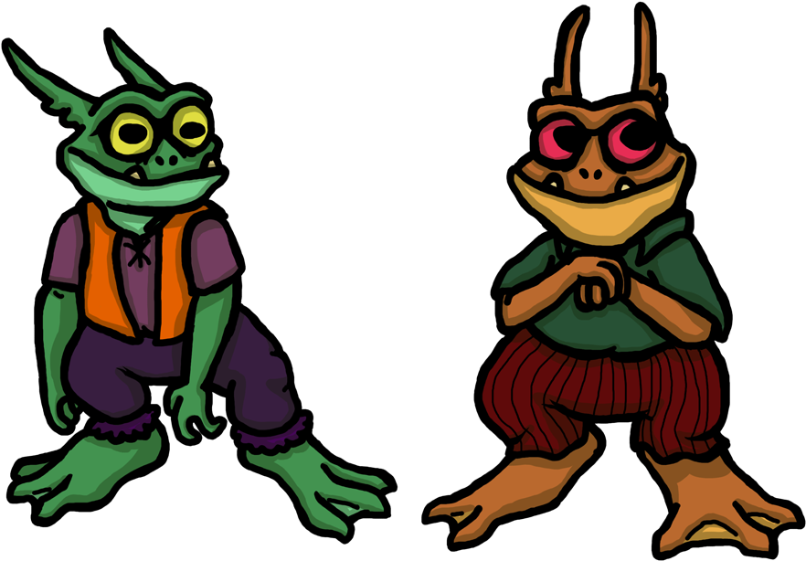 Hobgoblin Villagers These Two Are Less Characters And Clipart (1000x667), Png Download