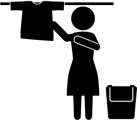 I Hang Out The Washing Clipart (640x480), Png Download