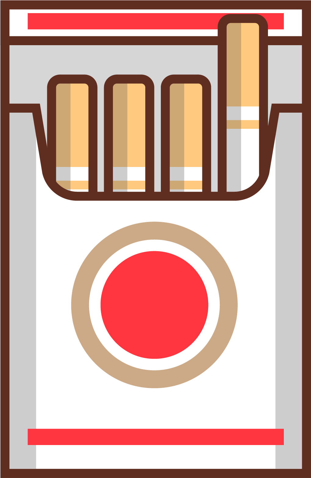 Smoking Smoke Hand Painted Handpainted Clipart (1279x1788), Png Download