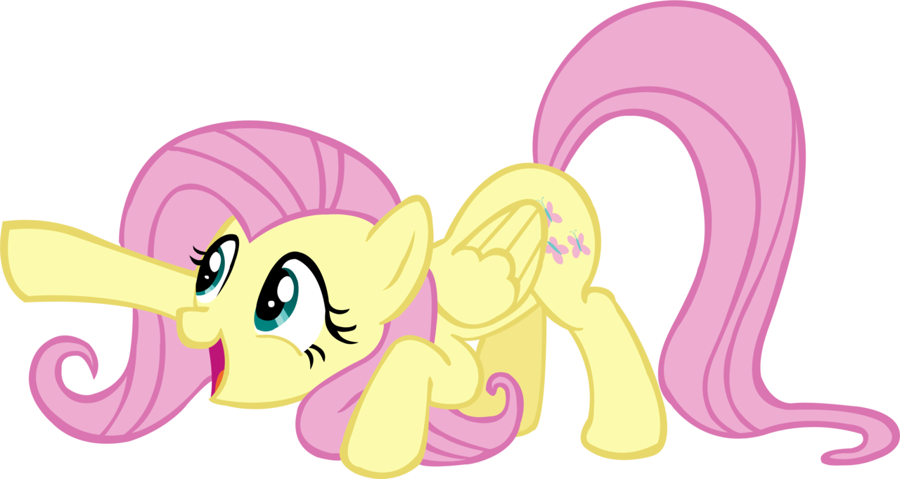 Wcctnoam, Crouching, Cute, Discordant Harmony, Fluttershy, Clipart (1280x681), Png Download