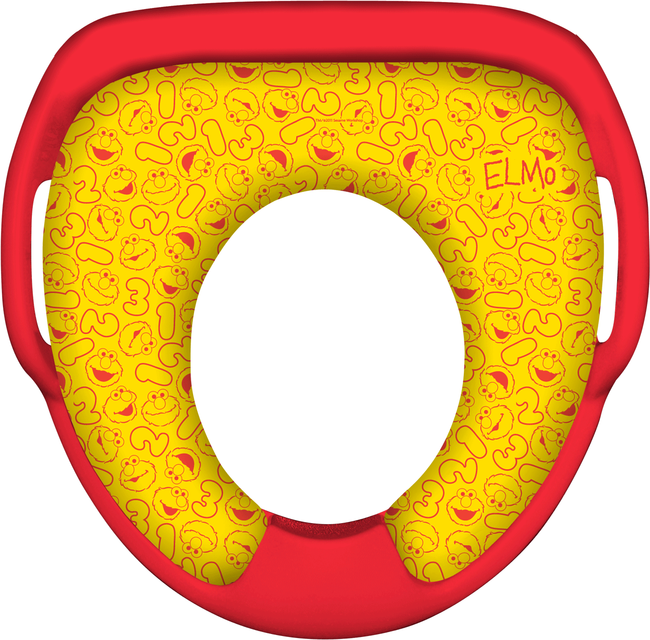 Sesame Street Elmo Soft Padded Potty / Toilet Seat Clipart Full Size
