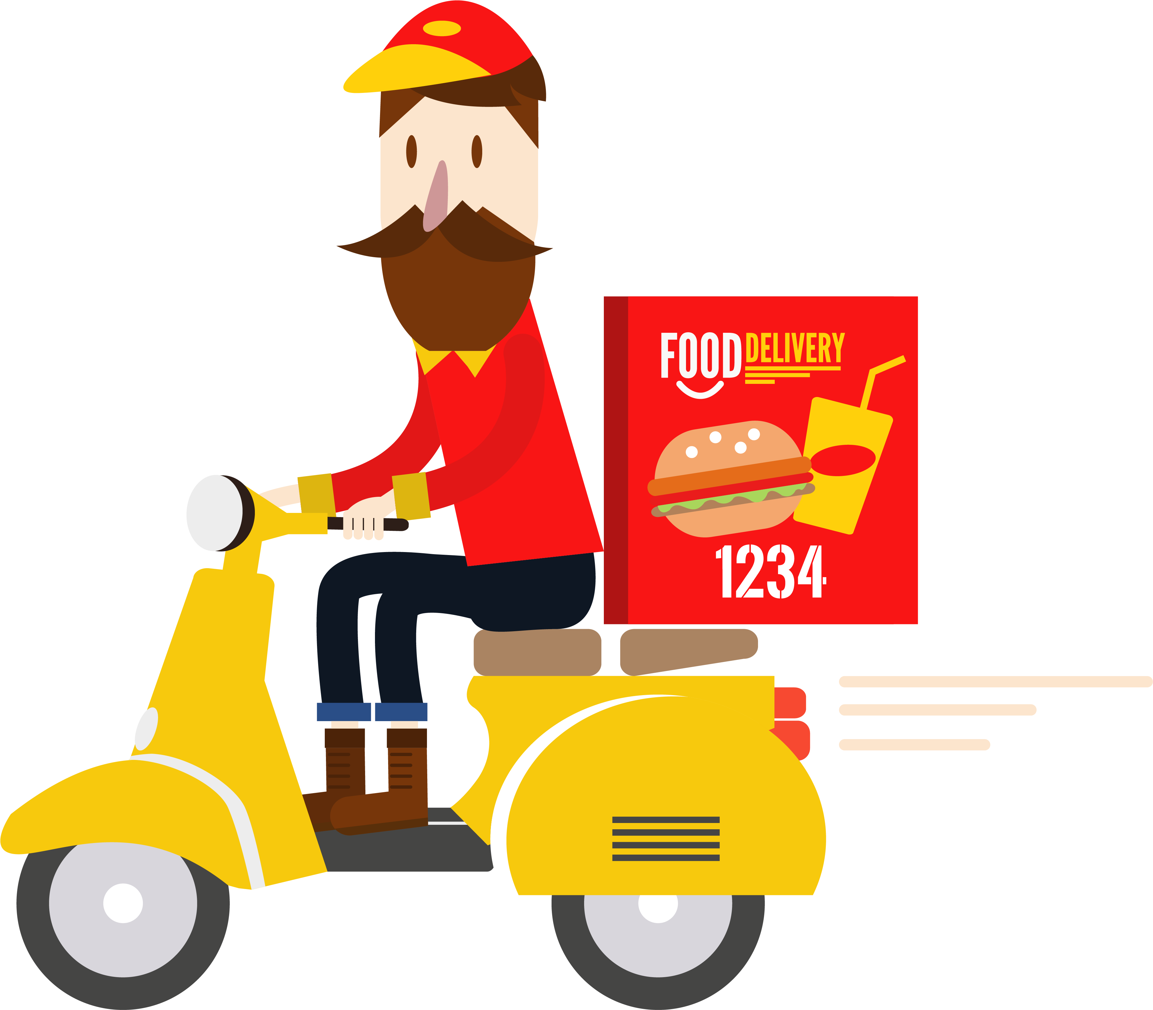 Restaurants Should My Restaurant Offer Online Delivery Clipart (9639x4500), Png Download